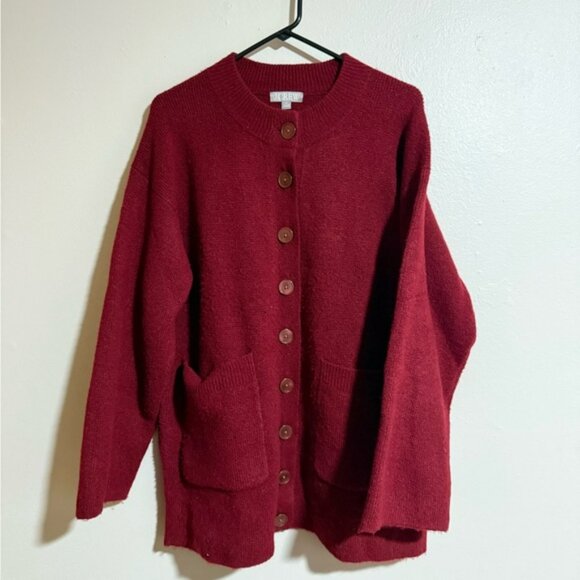 J. Crew Relaxed Milano-Stitch Cardigan Size Medium - Picture 4 of 6